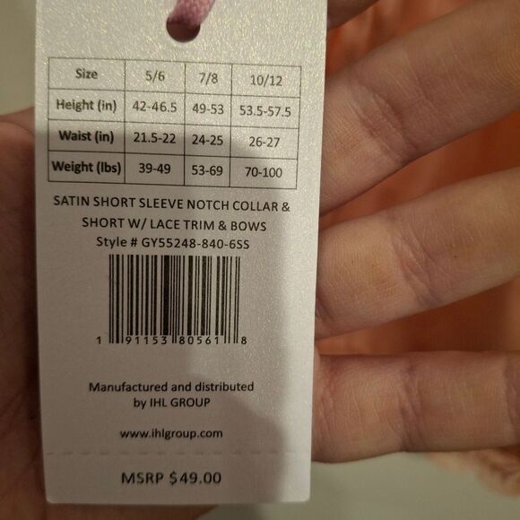 Jason Wu Girls Satin Pajama Set - Picture 6 of 8